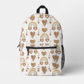 Whimsical Gold Rainbow Bedruckter Rucksack (Vorderseite)