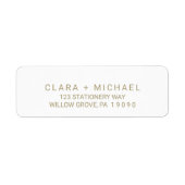 Whimsical Gold Typografy Wedding (Vorne)