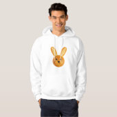 Whimsical Golden Rabbit Food Art Hoodie (Vorne ganz)