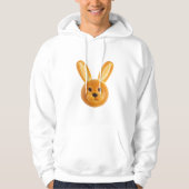 Whimsical Golden Rabbit Food Art Hoodie (Vorderseite)