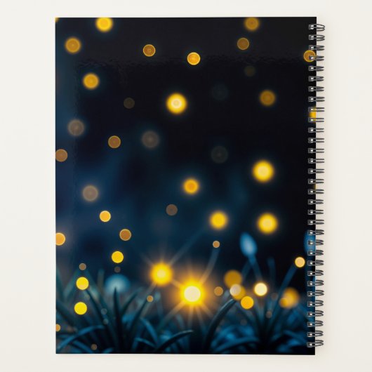 Whimsical goldener Löwenkuchen in traumhafter Szen Planer (Rückseite)