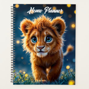 Whimsical goldener Löwenkuchen in traumhafter Szen Planer