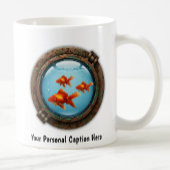 Whimsical Goldfish Inside a Porthole Kaffeetasse