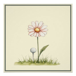 Whimsical Golf Art für Kinder Zimmer oder Kinderzi Poster