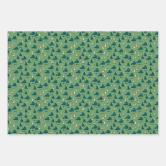 Whimsical Golf Geschenkpapier Set (Vorderseite 3)