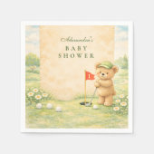 Whimsical Golf Story Baby Shower Serviette (Vorderseite)
