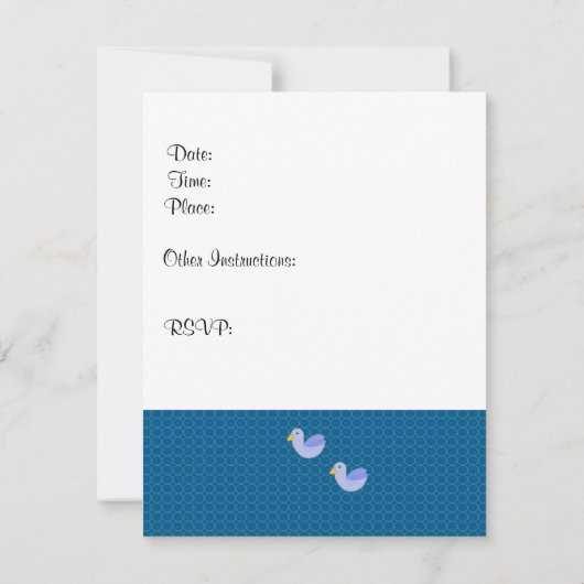 Whimsical Golfing Birthday Party Einladung (Rückseite)