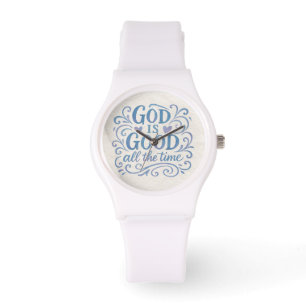 Whimsical Good is Good Typografie Armbanduhr