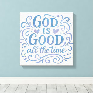 Whimsical Good is Good Typografie Leinwanddruck