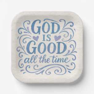 Whimsical Good is Good Typografie Pappteller