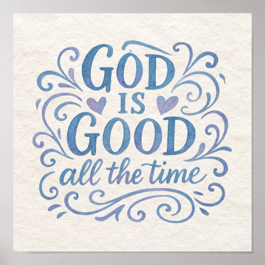 Whimsical Good is Good Typografie Poster (Vorne)