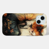 Whimsical Goth Fairy & Bat | Custom Halloween Case (Rückseite (Horizontal))
