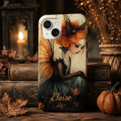 Whimsical Goth Fairy & Bat | Custom Halloween Case