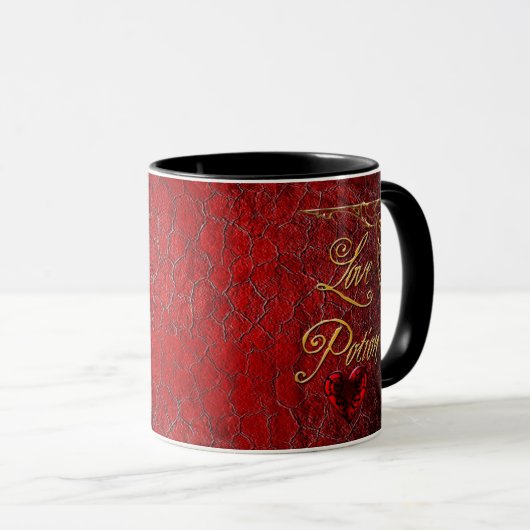 Whimsical Goth Liebe Pop Tasse (VorderseiteRechts)