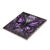Whimsical Gothic Butterfly Purple Personalized Fliese (Seite)