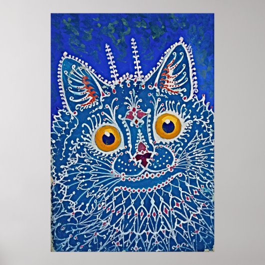 Whimsical Gothic Cat Poster - Retro Art (Vorne)