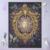 Whimsical Gothic Celestial Libelle Rabe Fee  Seidenpapier (Basteln)