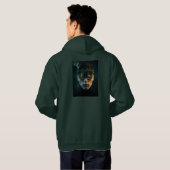 Whimsical Gothic Face Architecture Hoodie  (Schwarz voll)