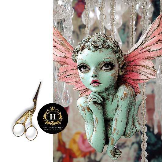 Whimsical Gothic Fairy Art Decoupage Seidenpapier