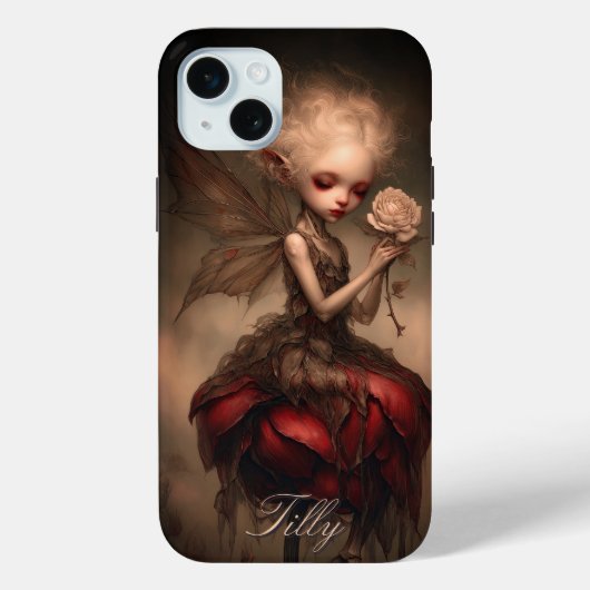 Whimsical Gothic Fairy Dark Fantasy Personalisiert Case-Mate iPhone Hülle (Rückseite)