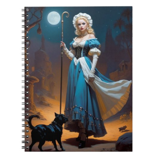 Whimsical Gothic Fantasy Princess Notizblock (Vorderseite)