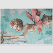 Whimsical Gothic Gargoyle Fairy Decoupage Seidenpapier (Vorderseite)