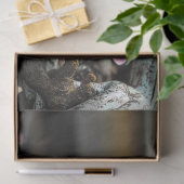 Whimsical Gothic Gargoyle mit Blütendekoupage Seidenpapier (Geschenk)