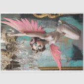 Whimsical Gothic Gargoyle Starlet Fairy Decoupage Seidenpapier (Vorderseite)