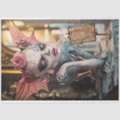 Whimsical Gothic Paris Gargoyle Decoupage Seidenpapier (Vorderseite)