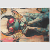 Whimsical Gothic Paris Gargoyle Decoupage Seidenpapier (Vorderseite)