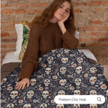 Whimsical Gothic Sugar Skull Moderner Vintag