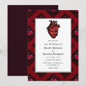 Whimsical Gothic Wedding Einladung (Vorne/Hinten)