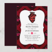 Whimsical Gothic Wedding Probe Dinner Einladung (Vorne/Hinten)