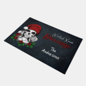 Whimsical Gothic Weihnachten Weihnachten Fußmatte (Schrägansicht)