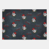 Whimsical Gothic Weihnachten Weihnachten Geschenkpapier Set (Vorderseite)