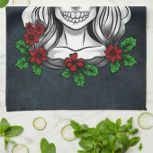 Whimsical Gothic Weihnachten Weihnachten Geschirrtuch (Gefaltet)