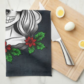 Whimsical Gothic Weihnachten Weihnachten Geschirrtuch (Viertel Falte)