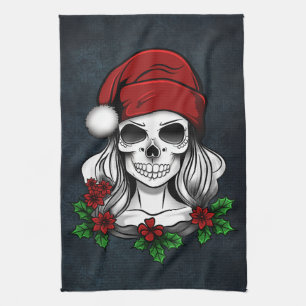 Whimsical Gothic Weihnachten Weihnachten Geschirrtuch