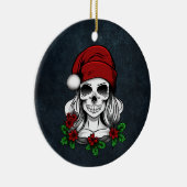 Whimsical Gothic Weihnachten Weihnachten Keramik Ornament (Rechts)