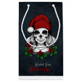 Whimsical Gothic Weihnachten Weihnachten Kleine Geschenktüte (Rückseite)