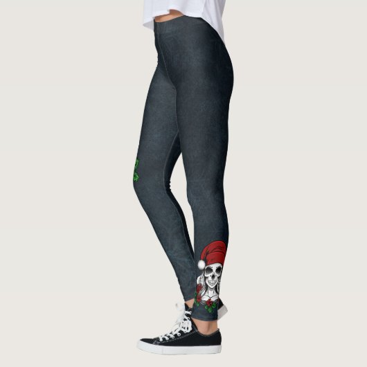 Whimsical Gothic Weihnachten Weihnachten Leggings (Links)