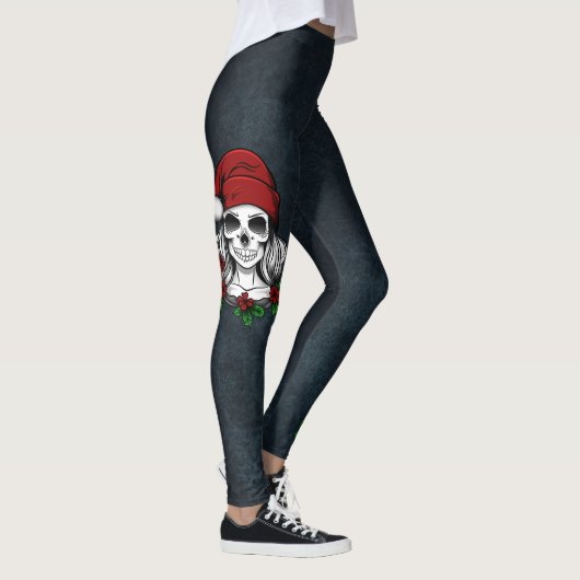 Whimsical Gothic Weihnachten Weihnachten Leggings (Rechts)