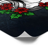 Whimsical Gothic Weihnachten Weihnachten Poster (Ecke)