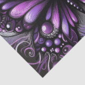 Whimsical Gothmets Lila Decoupage Seidenpapier (Ausschnitt)