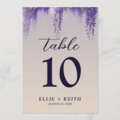 Whimsical Gradient Lila Floral Wedding (Vorderseite)