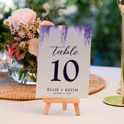 Whimsical Gradient Lila Floral Wedding