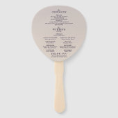 Whimsical Gradient Lila Floral Wedding Programm Fächer (Rückseite)