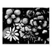 Whimsical Graffiti Style Blume Ladybug Gummistempel (Prägung)