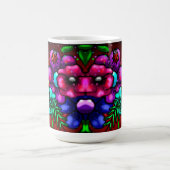 Whimsical Graffiti Style Blume Ladybug Kaffeetasse (Mittel)