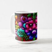 Whimsical Graffiti Style Blume Ladybug Kaffeetasse (Vorderseite Links)